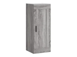 Aparador alto madera contrachapada gris Sonoma 34,5x34x180 cm