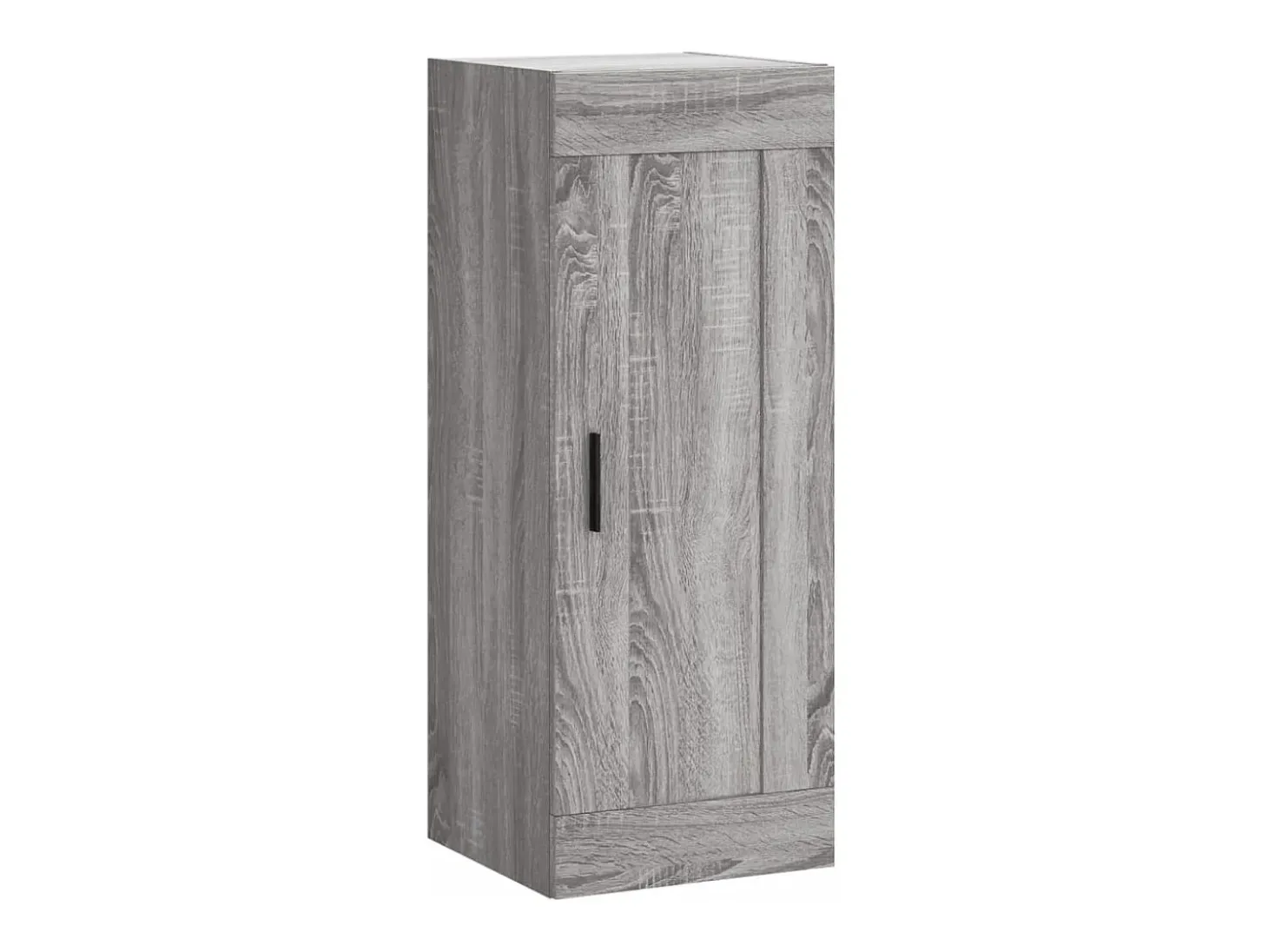 Aparador alto madera contrachapada gris Sonoma 34,5x34x180 cm
