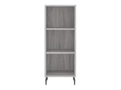 Aparador alto madera contrachapada gris Sonoma 34,5x34x180 cm