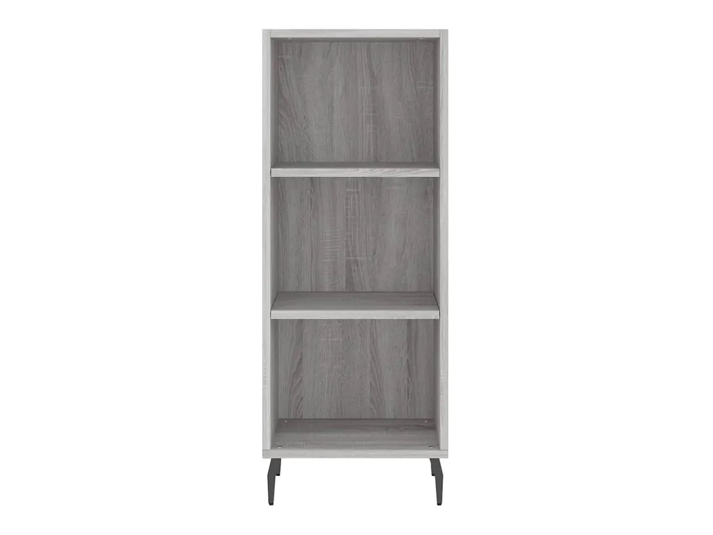 Aparador alto madera contrachapada gris Sonoma 34,5x34x180 cm