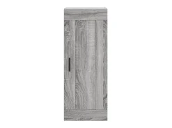 Aparador alto madera contrachapada gris Sonoma 34,5x34x180 cm