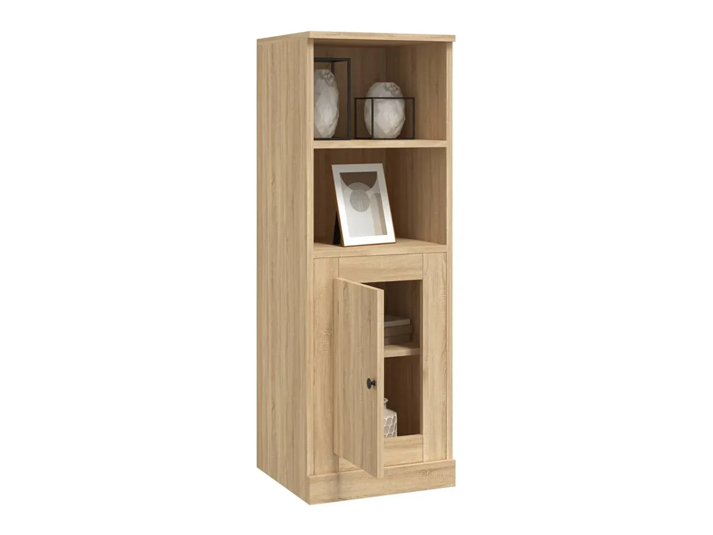 Aparador alto madera contrachapada roble Sonoma 36x35,5x103,5cm ES29000