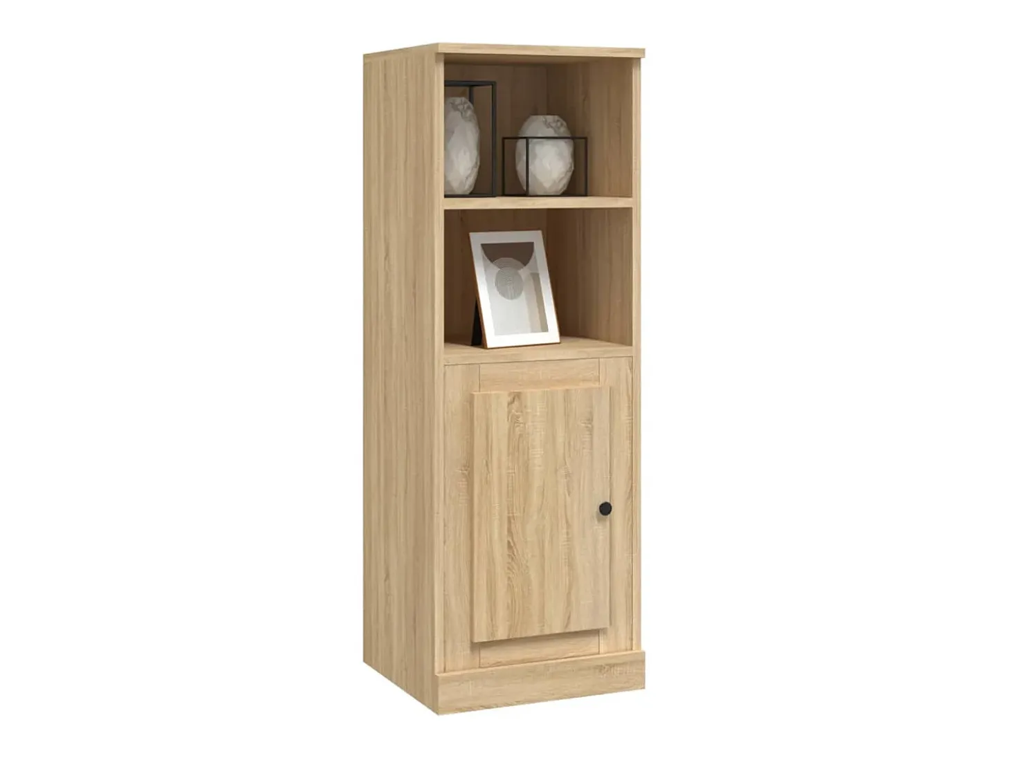 Aparador alto madera contrachapada roble Sonoma 36x35,5x103,5cm ES29000