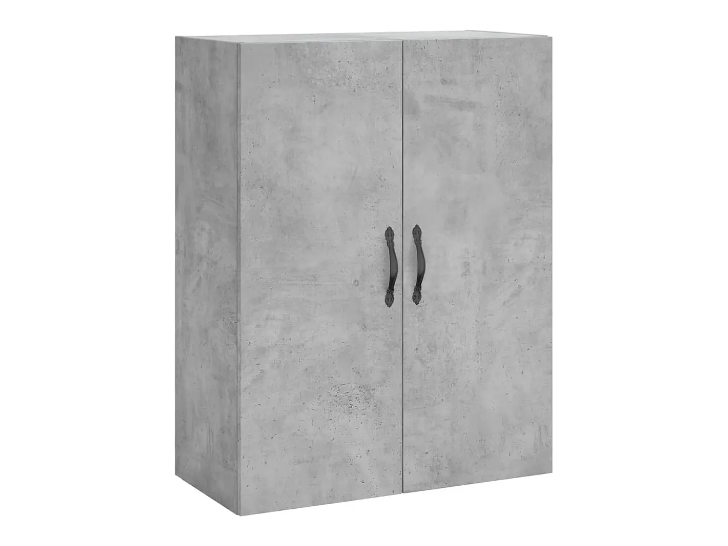Aparador alto madera contrachapada gris hormigón 69,5x34x180 cm ES12688