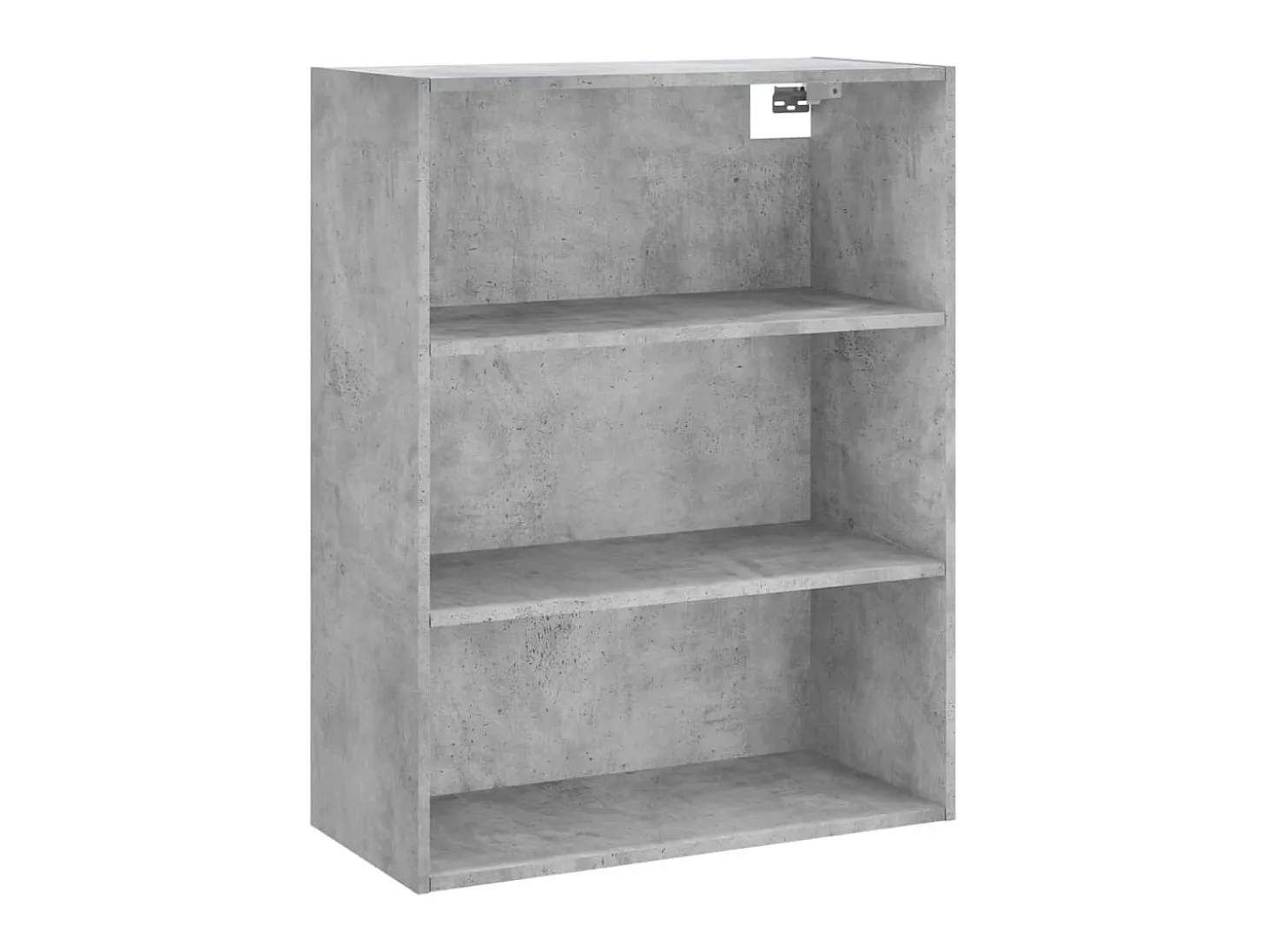 Aparador alto madera contrachapada gris hormigón 69,5x34x180 cm ES19005