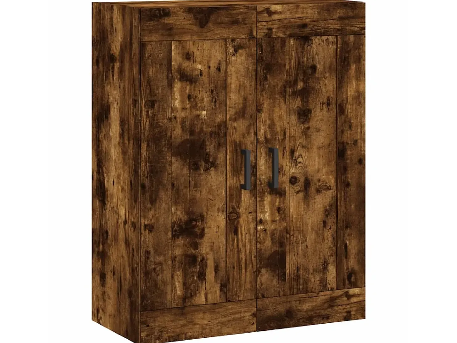 Aparador alto madera contrachapada roble ahumado 69,5x34x180 cm ES416819