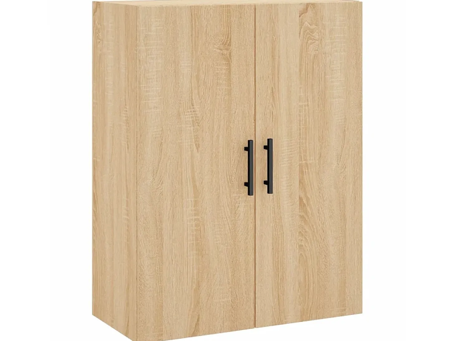 Aparador alto madera contrachapada color roble 69,5x34x180 cm ES867038