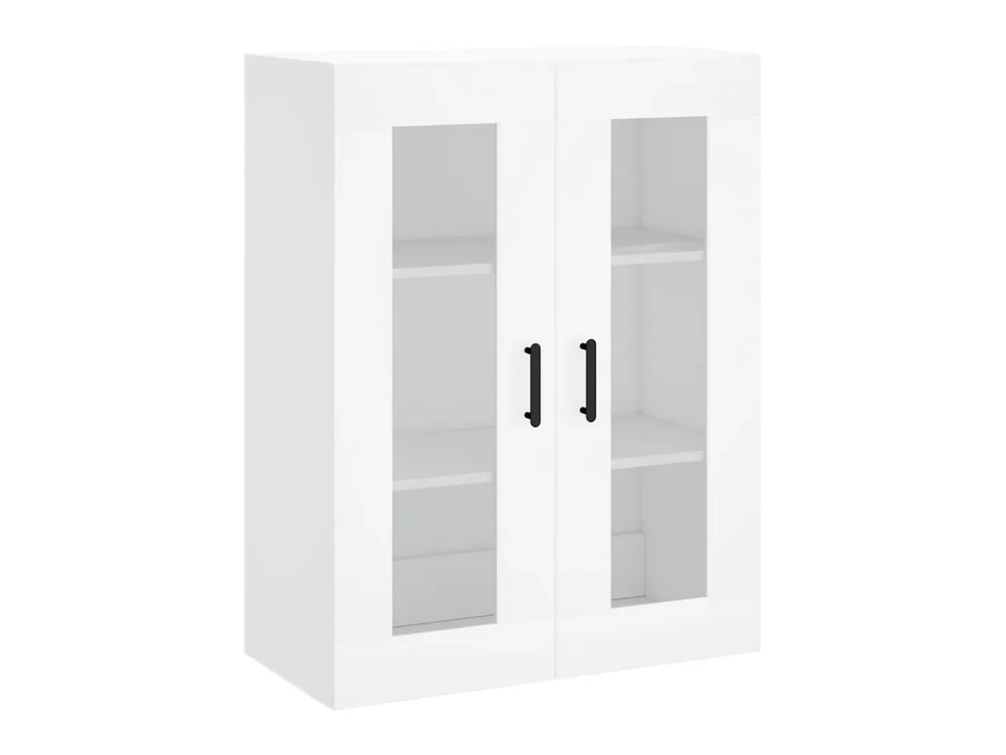 Aparador alto madera contrachapada blanco 69,5x34x180 cm ES51371