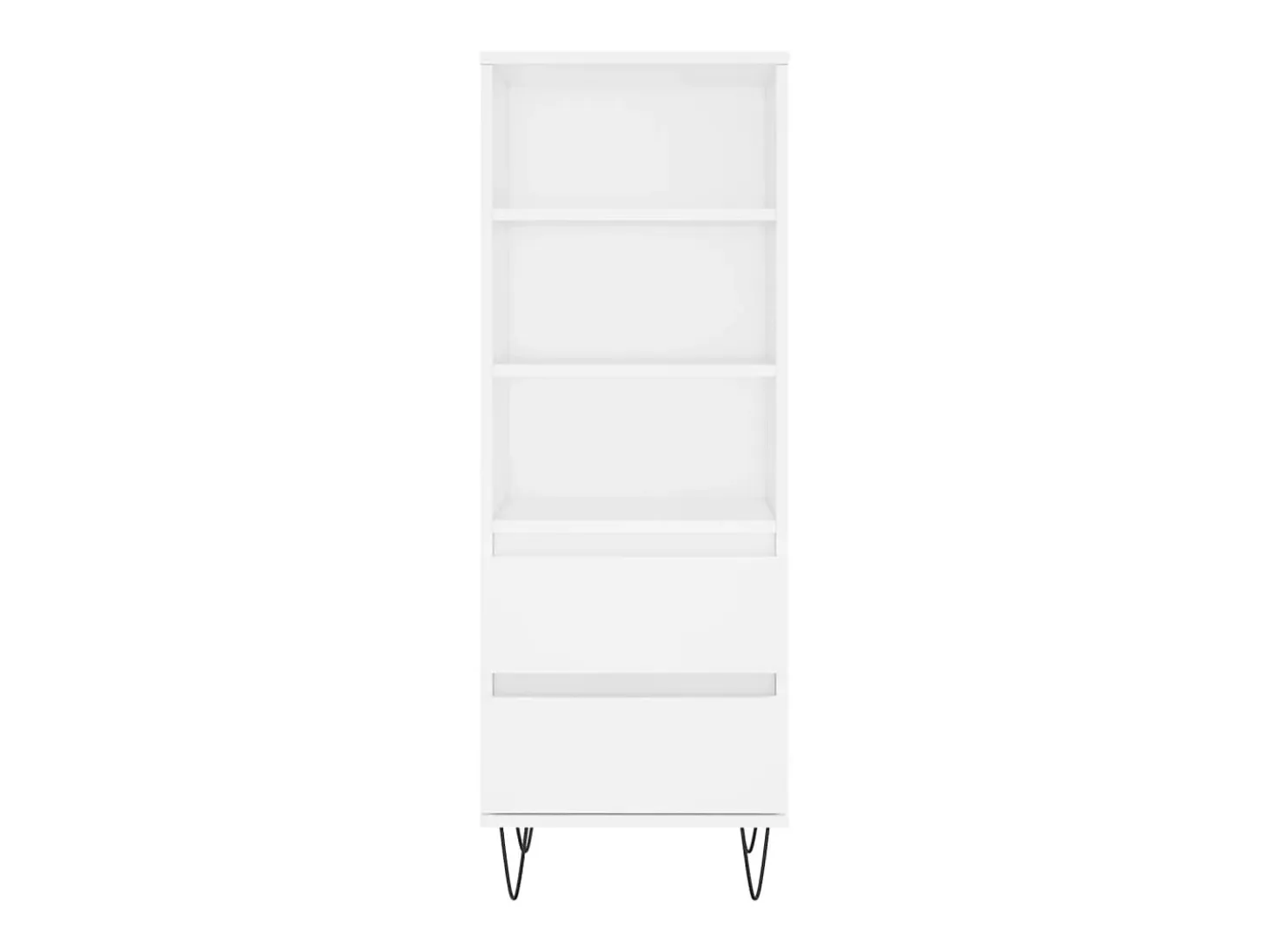 Aparador alto madera contrachapada blanco 40x36x110 cm ES35373