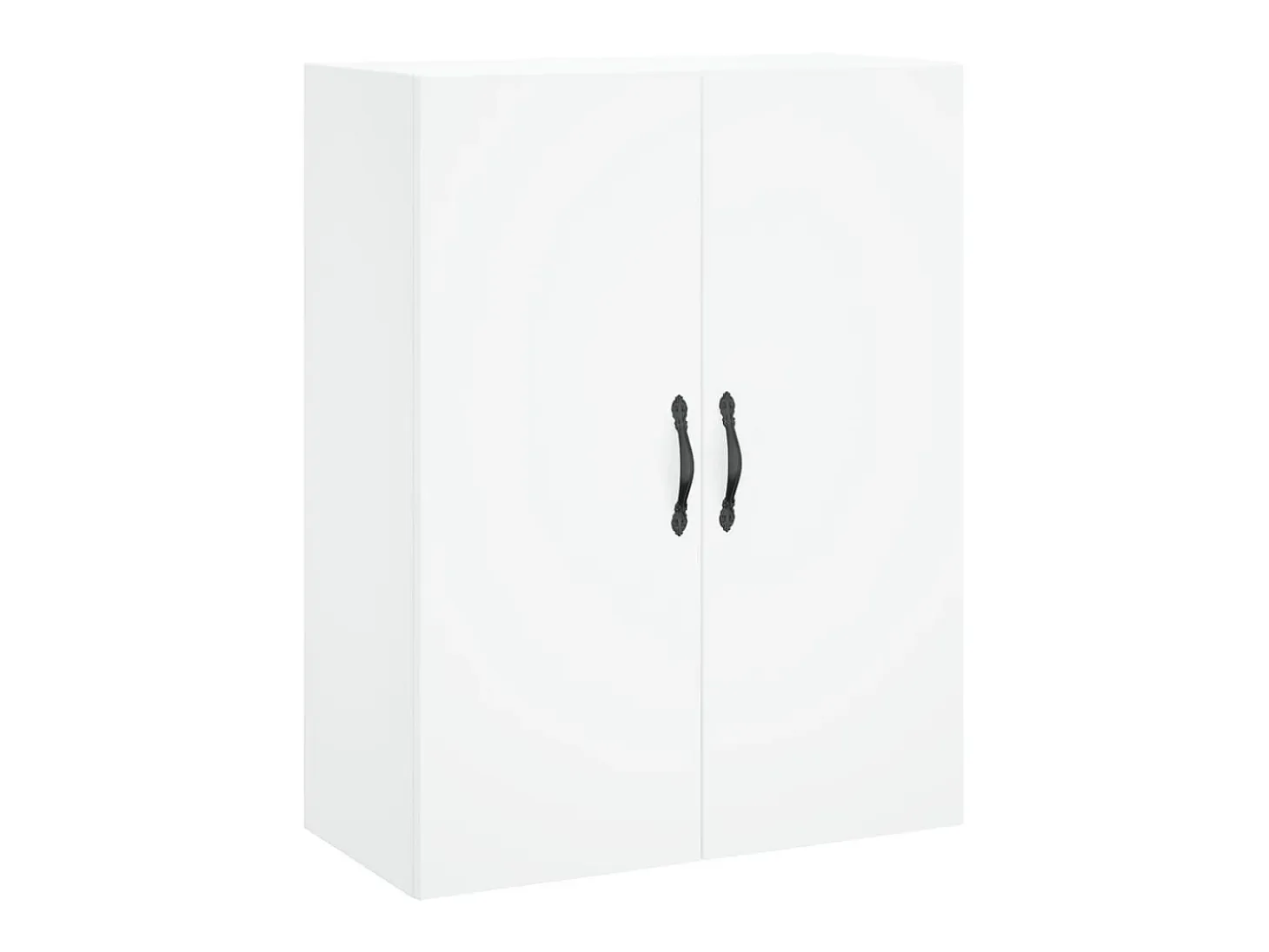 Aparador alto madera contrachapada blanco 69,5x34x180 cm ES29385