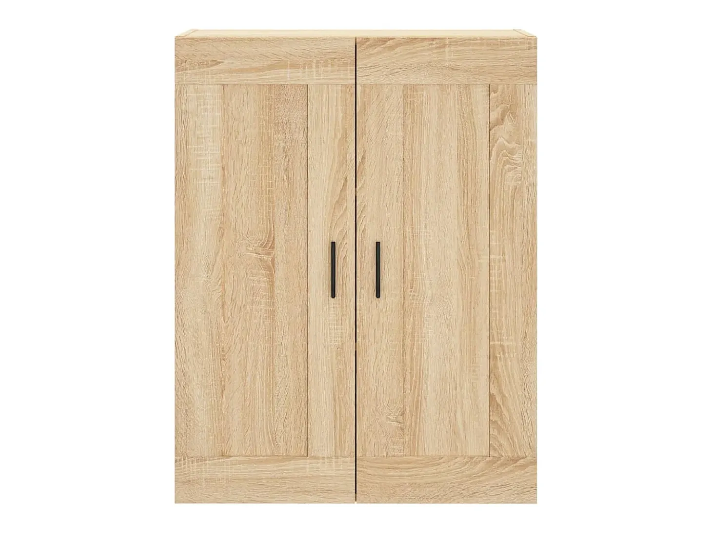 Aparador alto madera contrachapada color roble 69,5x34x180 cm
