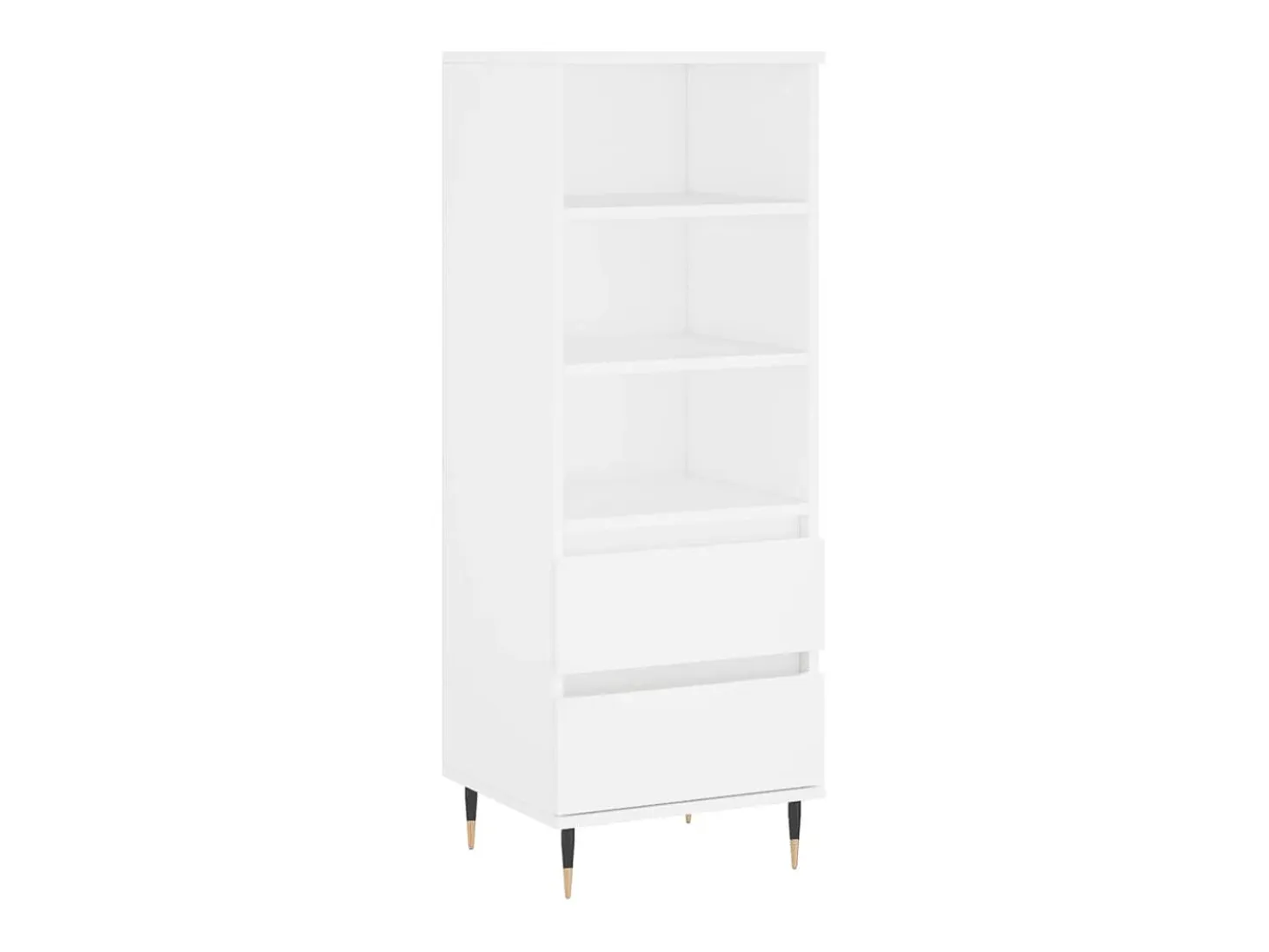 Aparador alto madera contrachapada blanco 40x36x110 cm ES75455