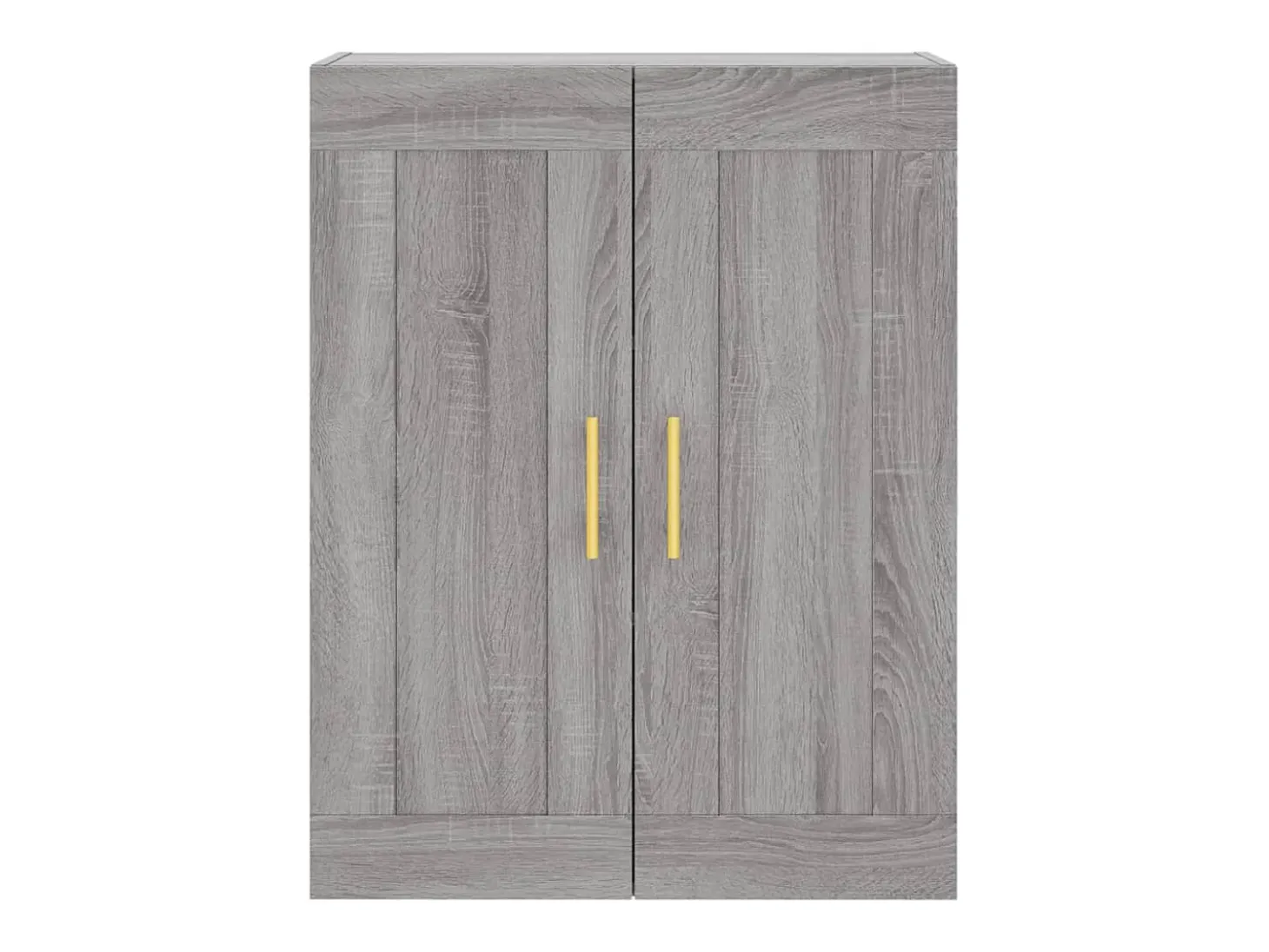 Aparador alto madera contrachapada gris sonoma 69,5x34x180 cm