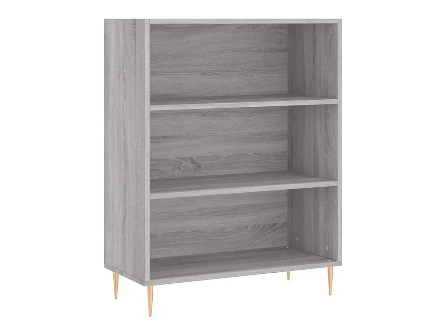 Aparador alto madera contrachapada gris sonoma 69,5x34x180 cm