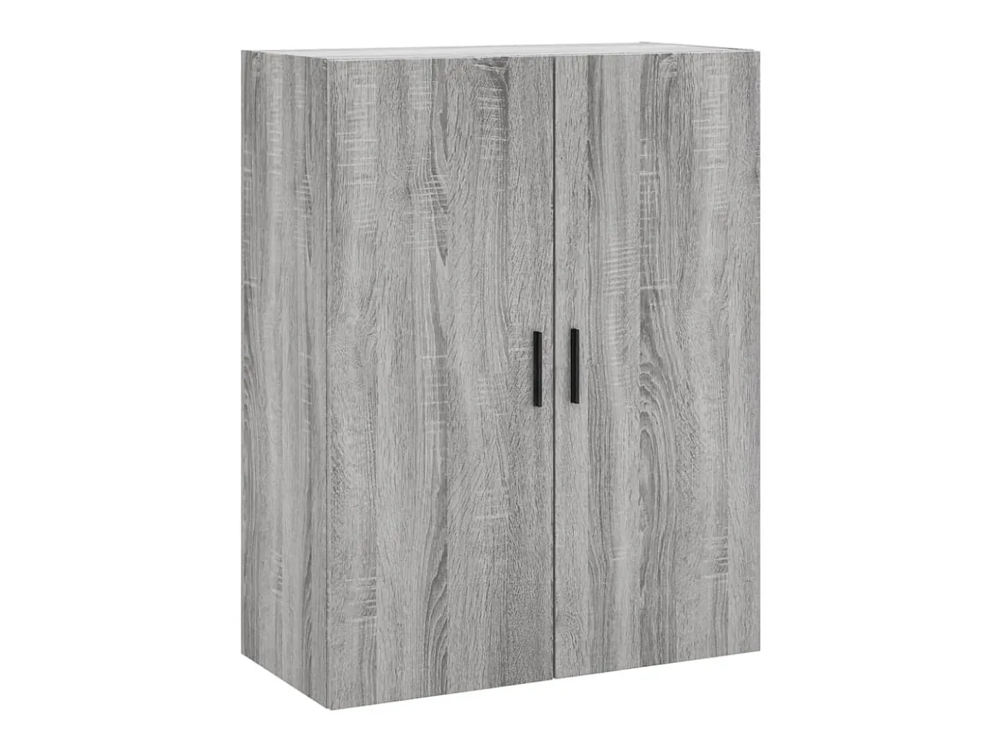 Aparador alto madera contrachapada gris sonoma 69,5x34x180 cm ES23731