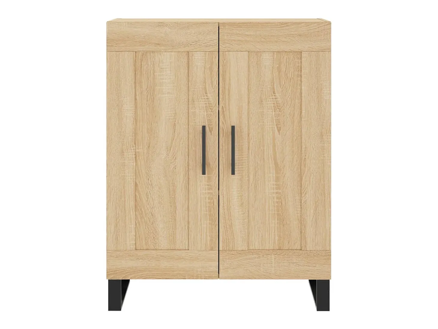 Aparador alto madera contrachapada color roble 69,5x34x180 cm