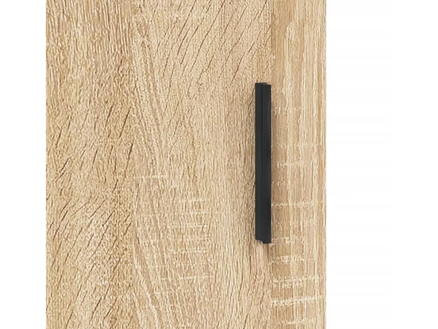 Aparador alto madera contrachapada color roble 69,5x34x180 cm