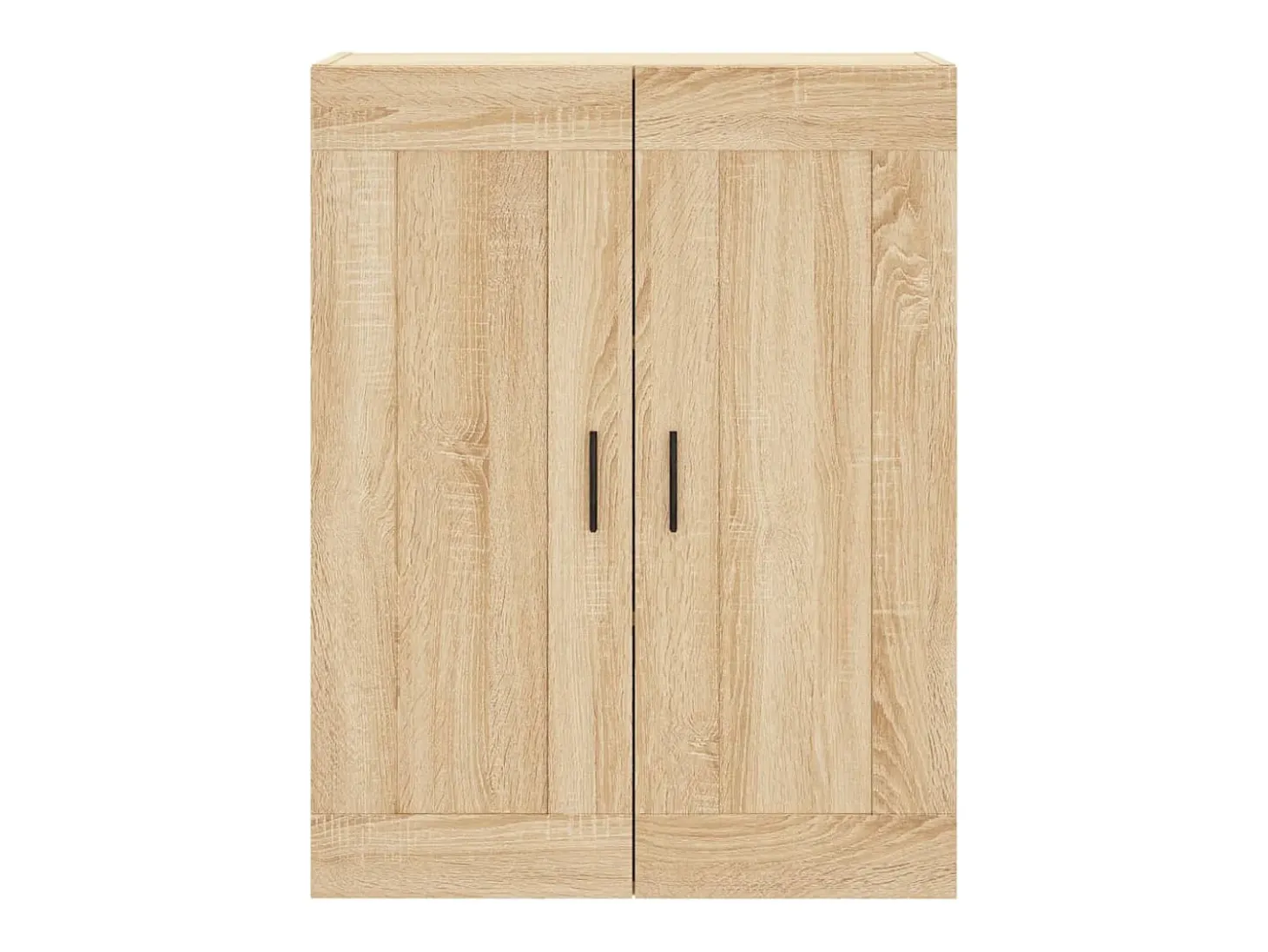 Aparador alto madera contrachapada color roble 69,5x34x180 cm