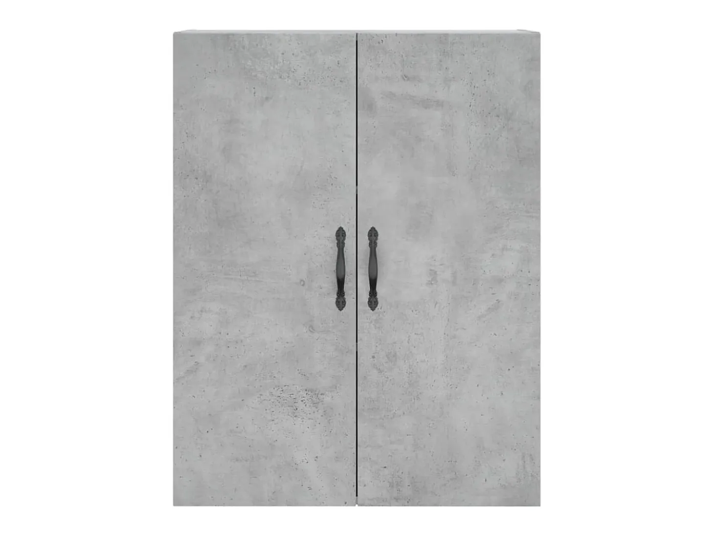 Aparador alto madera contrachapada gris hormigón 69,5x34x180 cm
