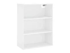 Aparador alto madera contrachapada blanco 69,5x34x180 cm ES70455