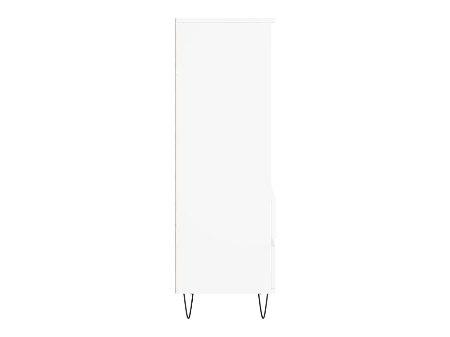 Aparador alto madera contrachapada blanco 40x36x110 cm