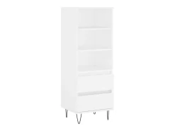 Aparador alto madera contrachapada blanco 40x36x110 cm