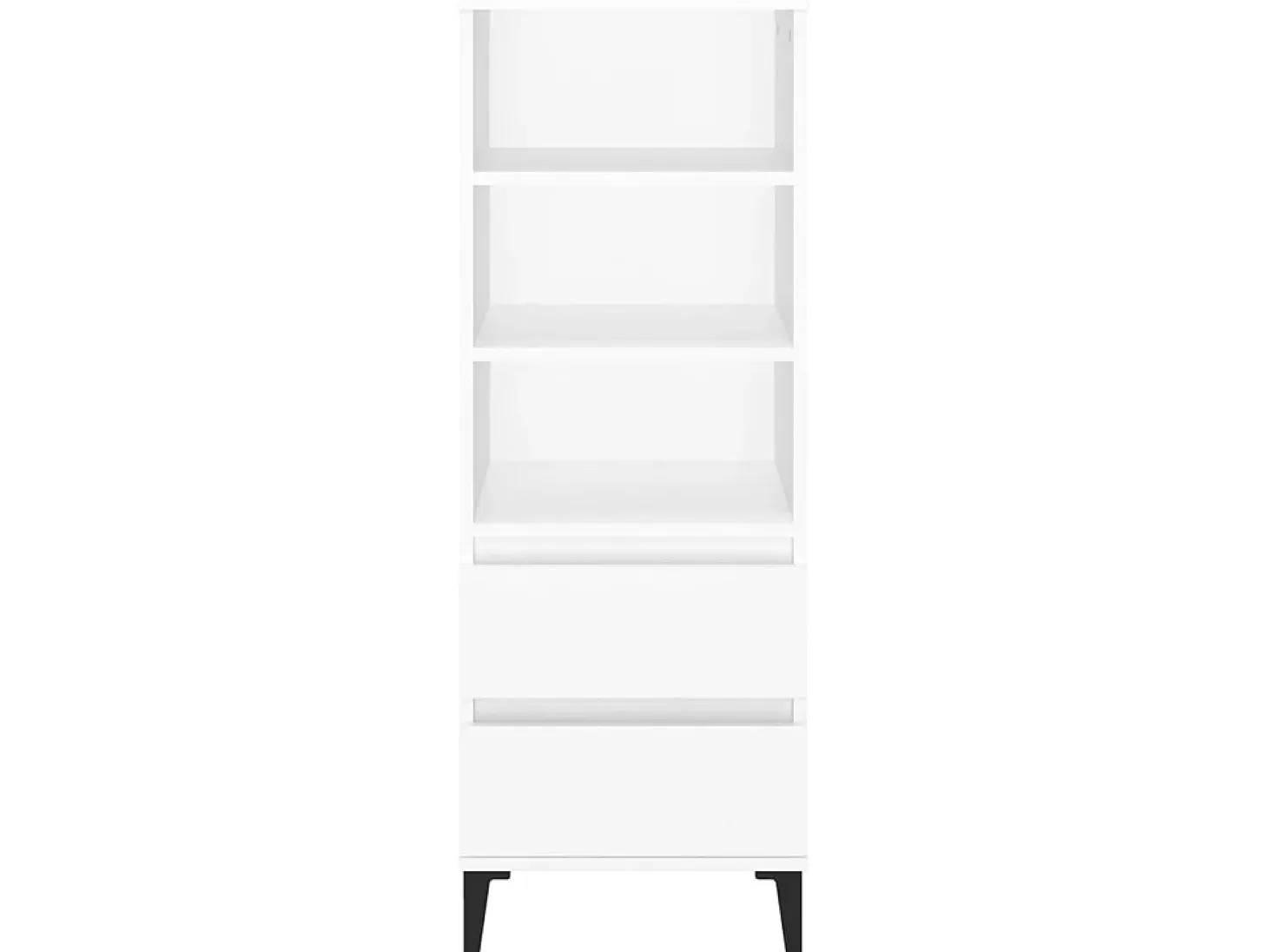 Aparador alto madera contrachapada blanco 40x36x110 cm ES43465