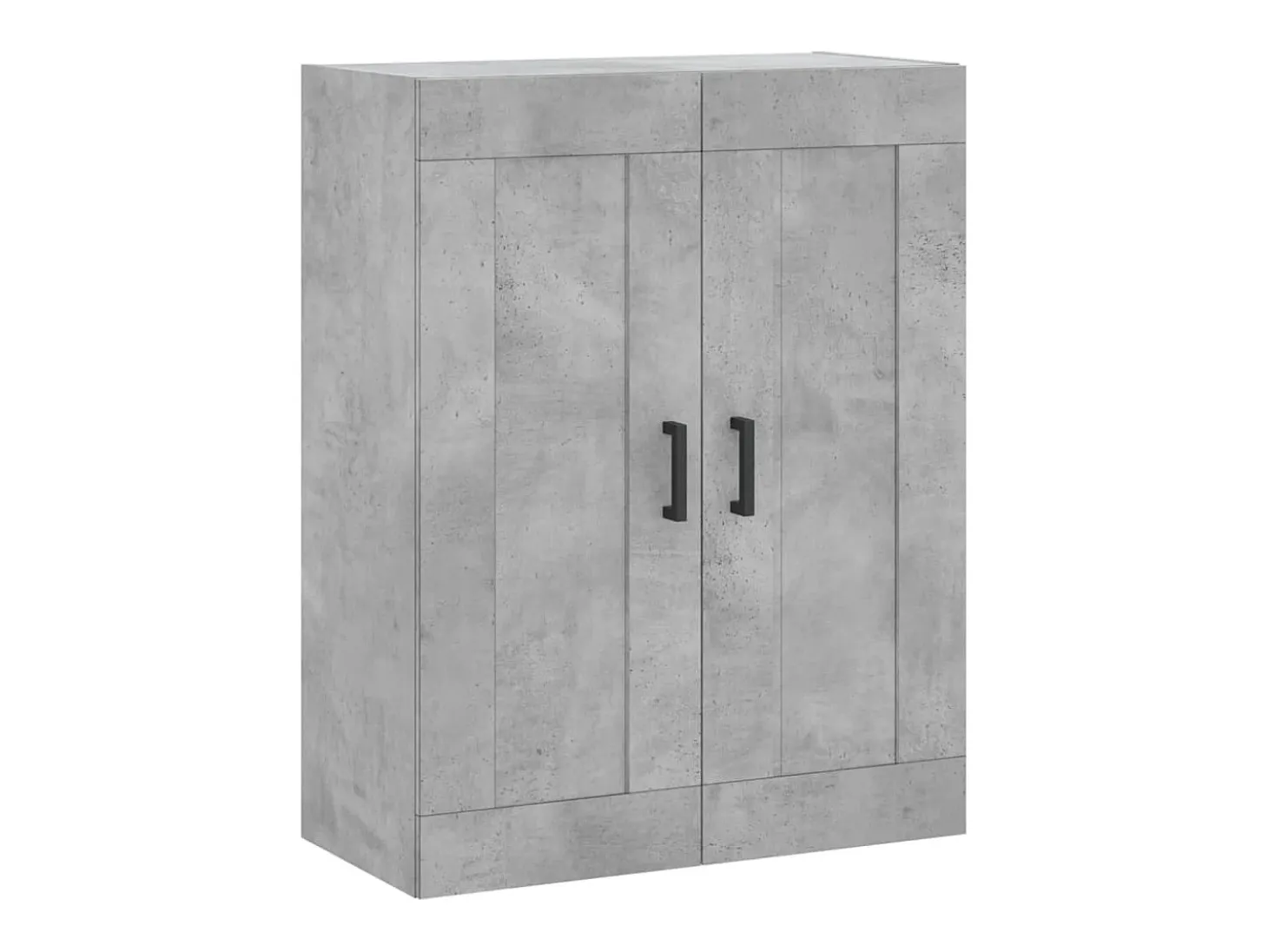 Aparador alto madera contrachapada gris hormigón 69,5x34x180 cm ES38936