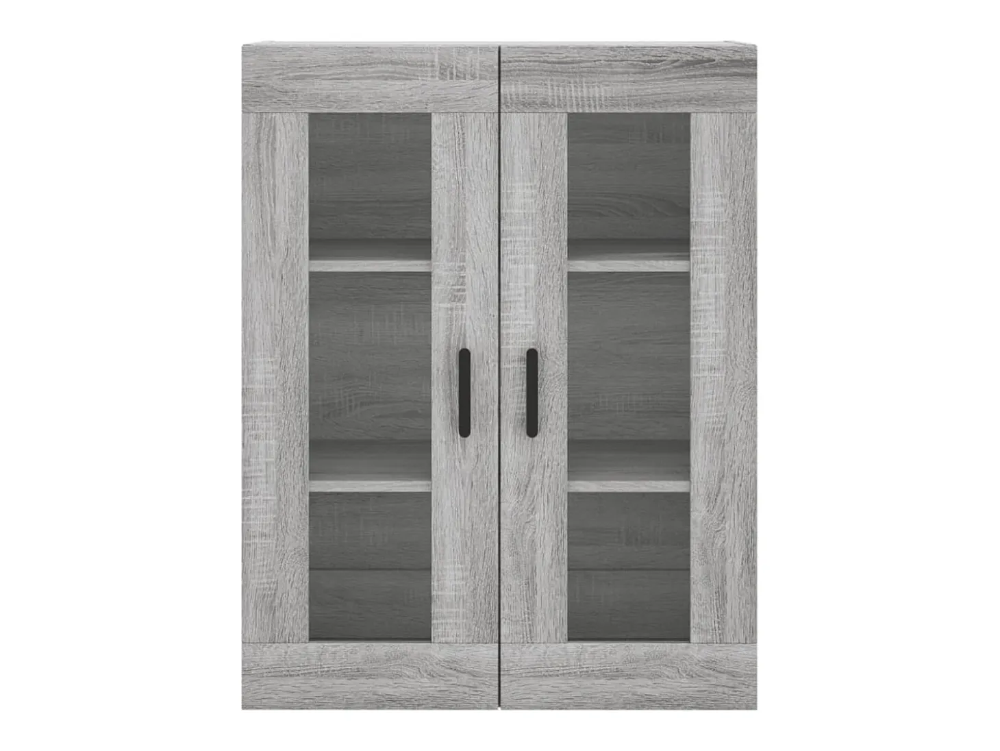 Aparador alto madera contrachapada gris sonoma 69,5x34x180 cm