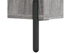 Aparador alto madera contrachapada gris sonoma 69,5x34x180 cm