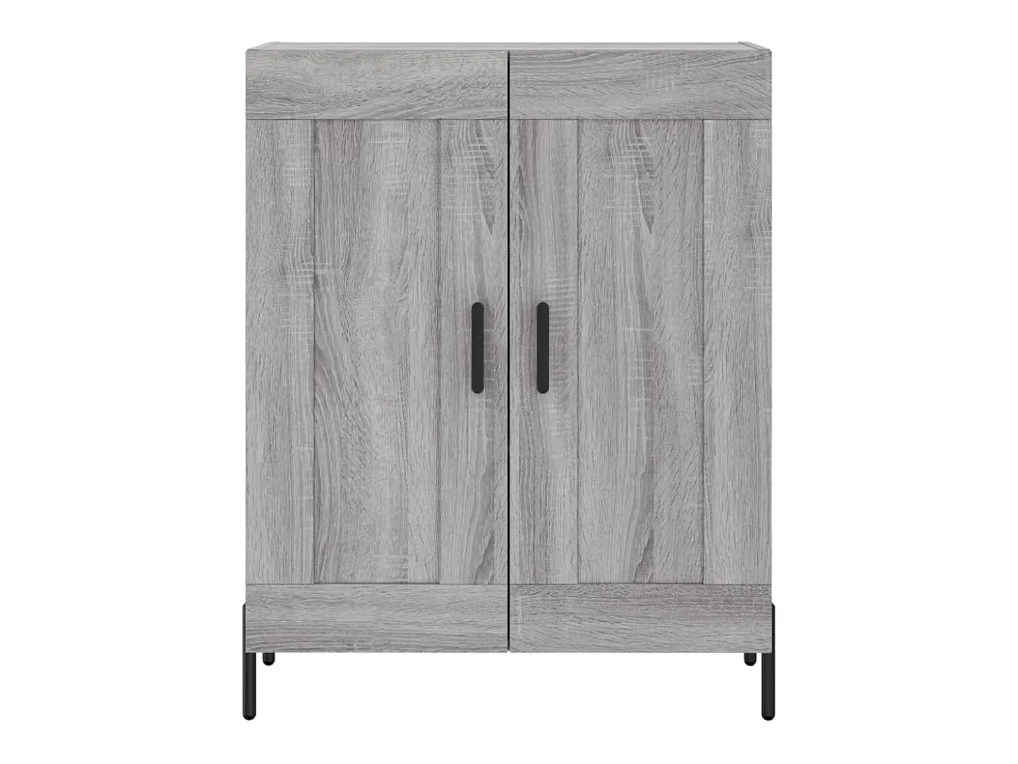 Aparador alto madera contrachapada gris sonoma 69,5x34x180 cm