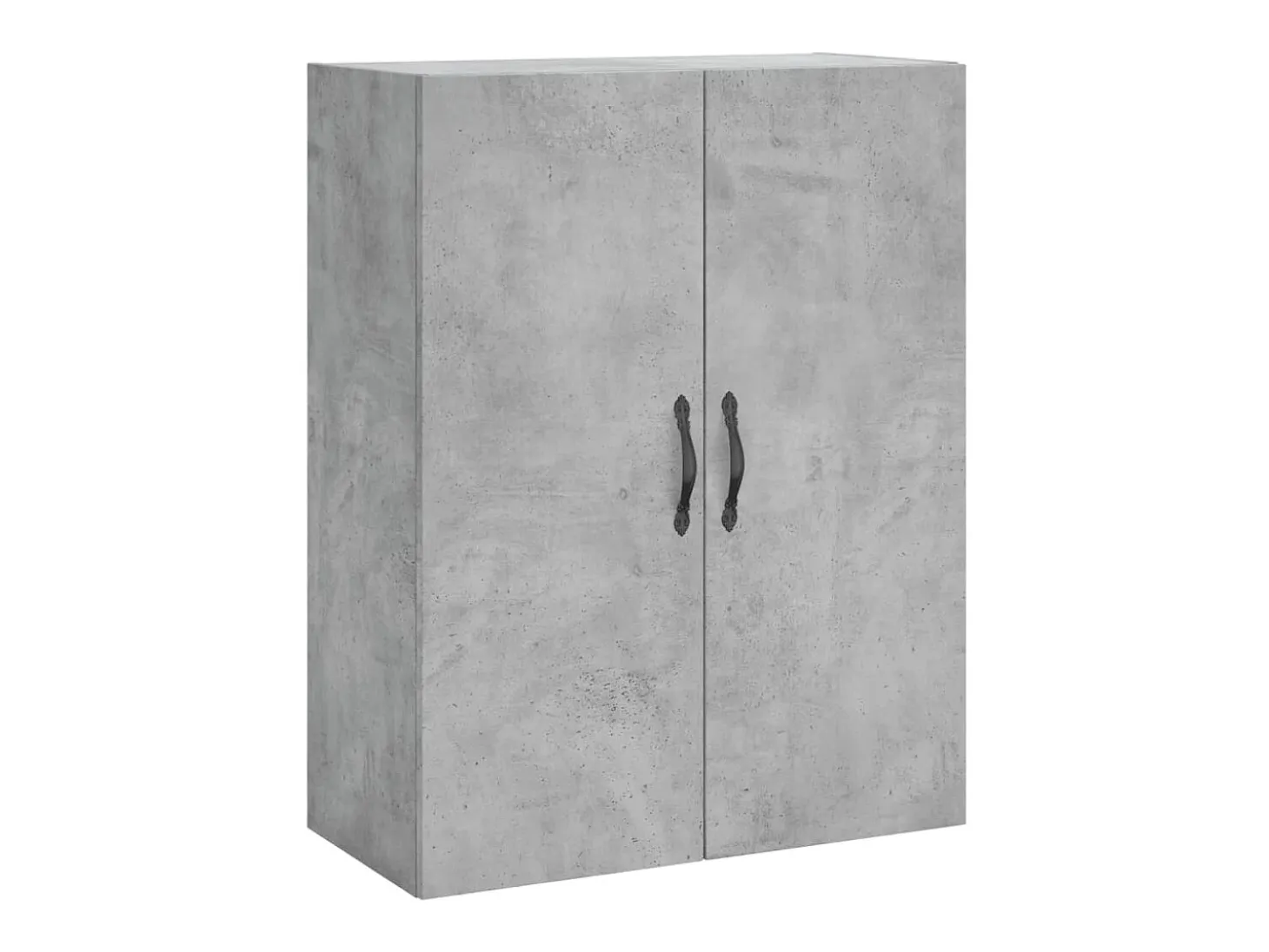 Aparador alto madera contrachapada gris hormigón 69,5x34x180 cm ES74015