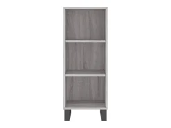 Aparador alto madera contrachapada gris Sonoma 34,5x34x180 cm