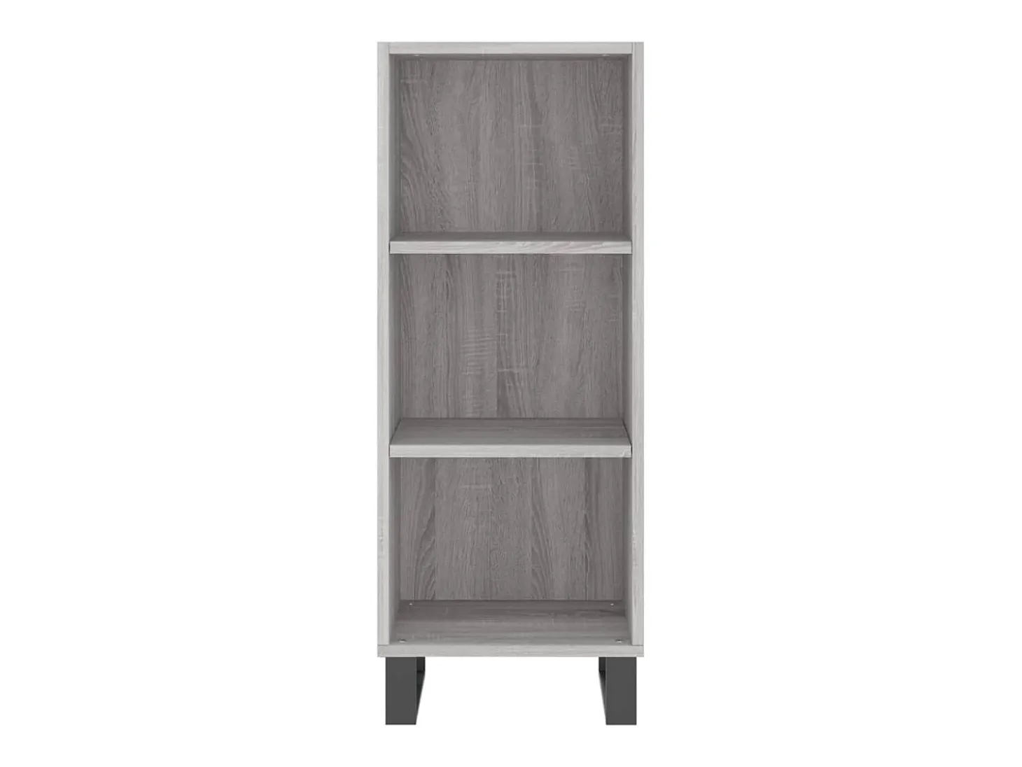 Aparador alto madera contrachapada gris Sonoma 34,5x34x180 cm