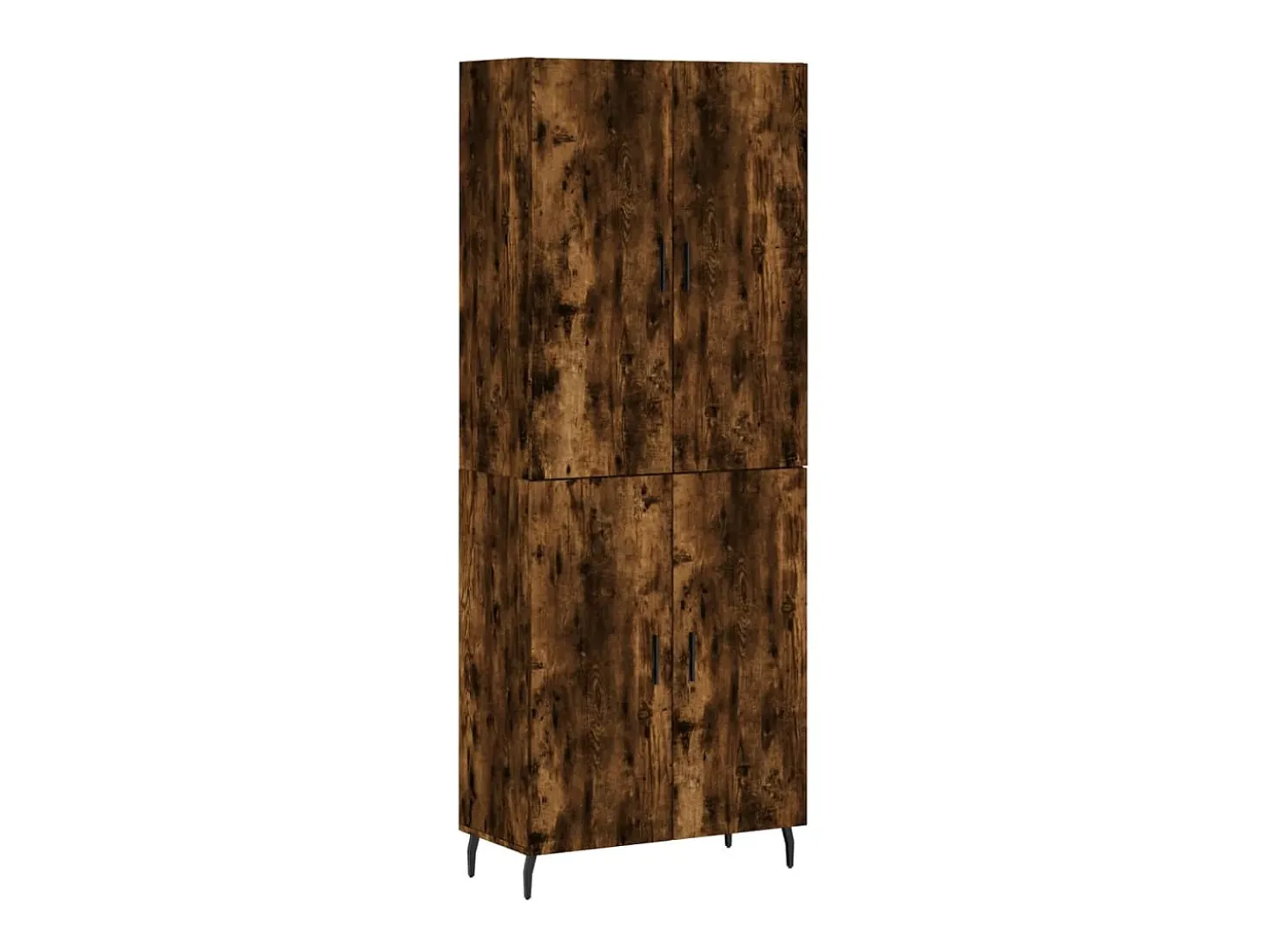 Aparador alto madera contrachapada roble ahumado 69,5x34x180 cm ES22477