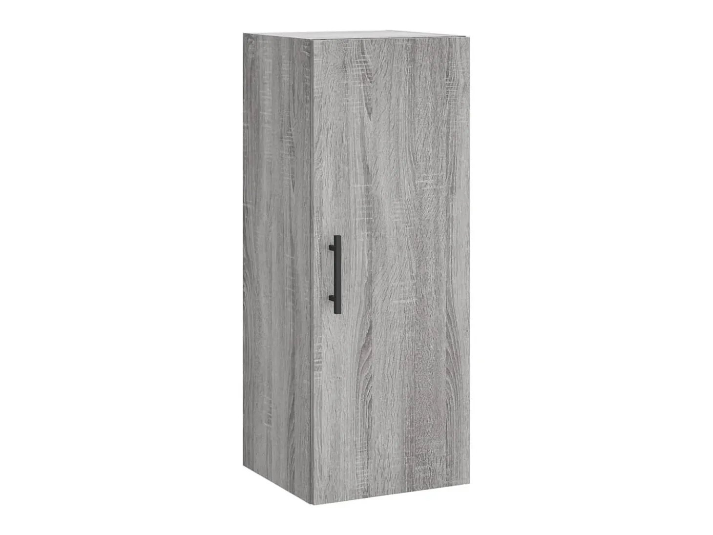 Aparador alto madera contrachapada gris Sonoma 34,5x34x180 cm ES20081