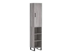 Aparador alto madera contrachapada gris Sonoma 34,5x34x180 cm