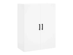 Aparador alto madera contrachapada blanco 69,5x34x180 cm ES16512