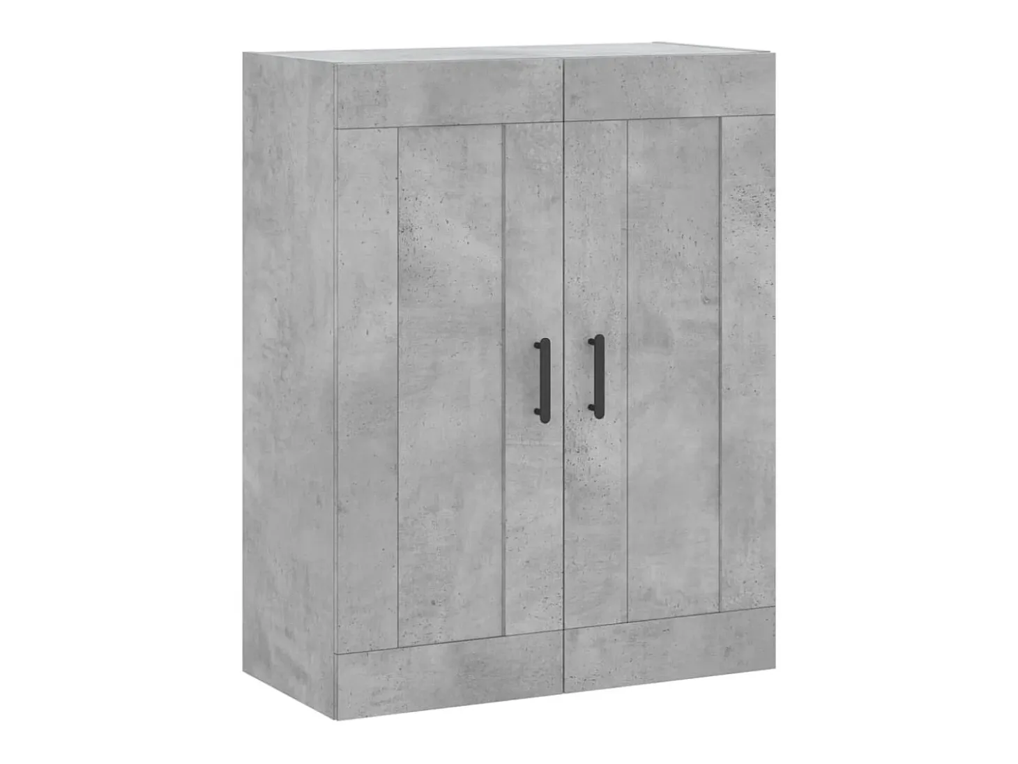 Aparador alto madera contrachapada gris hormigón 69,5x34x180 cm ES74071