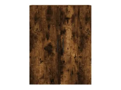 Aparador alto madera contrachapada roble ahumado 69,5x34x180 cm