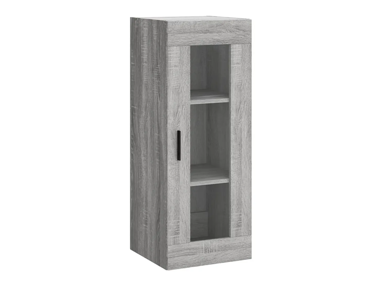 Aparador alto madera contrachapada gris Sonoma 34,5x34x180 cm ES17578