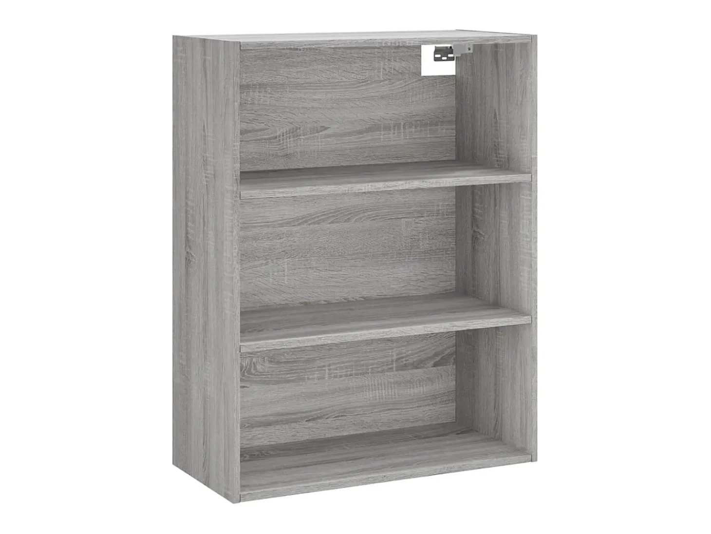 Aparador alto madera contrachapada gris sonoma 69,5x34x180 cm