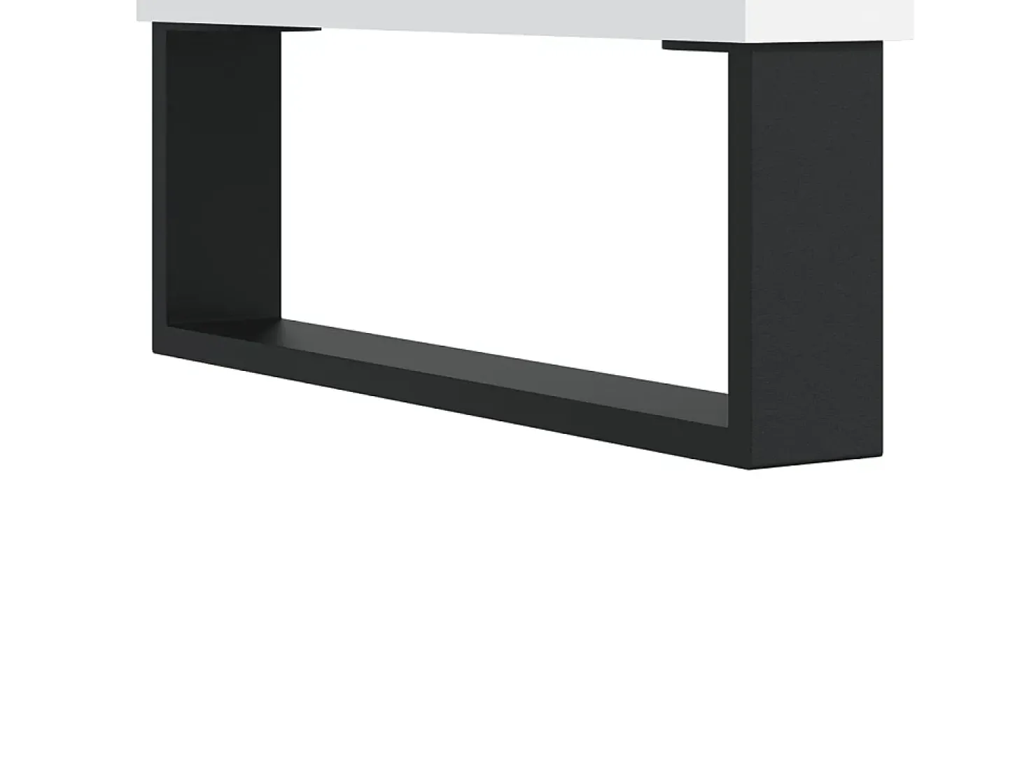 Aparador alto madera contrachapada blanco 69,5x34x180 cm