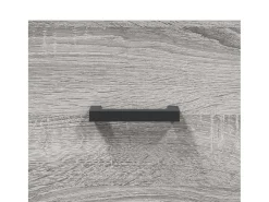 Aparador alto madera contrachapada gris sonoma 69,5x34x180 cm