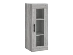 Aparador alto madera contrachapada gris Sonoma 34,5x34x180 cm