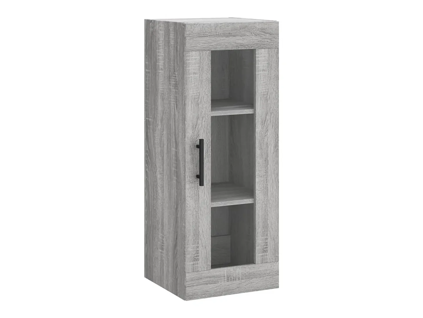 Aparador alto madera contrachapada gris Sonoma 34,5x34x180 cm