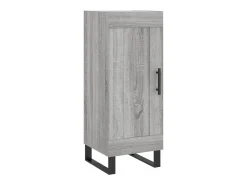 Aparador alto madera contrachapada gris Sonoma 34,5x34x180 cm
