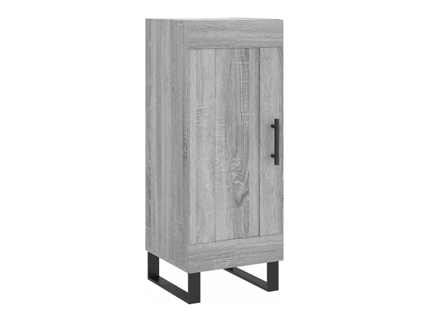Aparador alto madera contrachapada gris Sonoma 34,5x34x180 cm