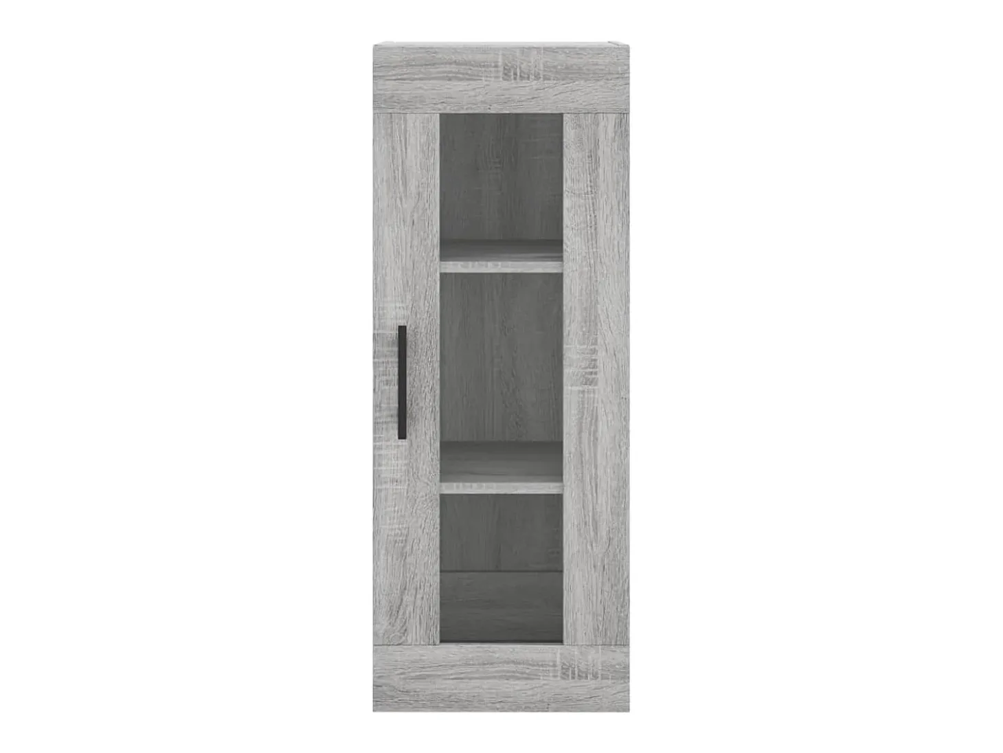Aparador alto madera contrachapada gris Sonoma 34,5x34x180 cm
