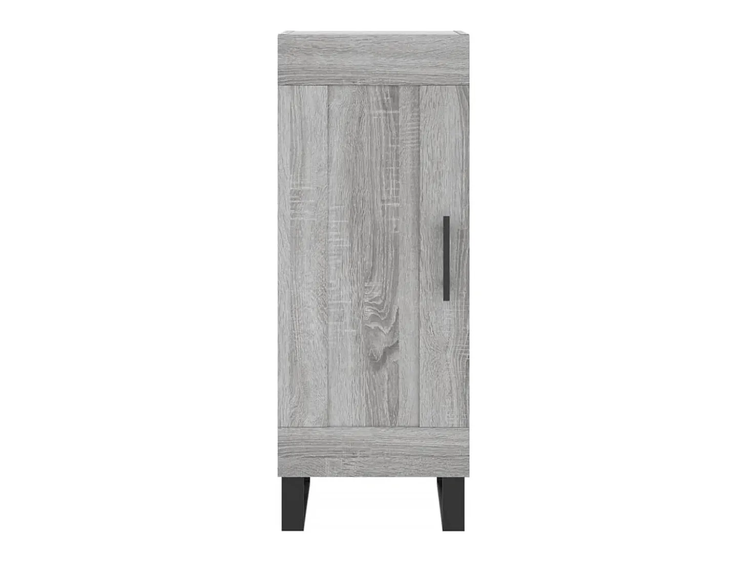 Aparador alto madera contrachapada gris Sonoma 34,5x34x180 cm